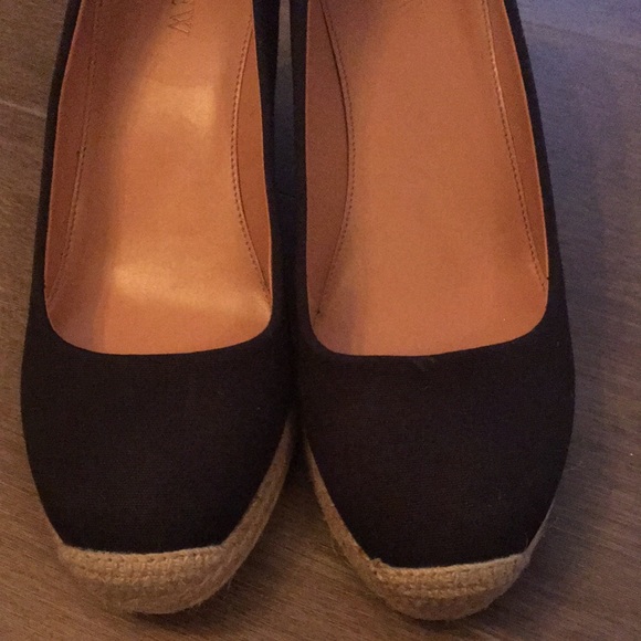 JCrew black wedge espadrilles 7.5 - Picture 9 of 9